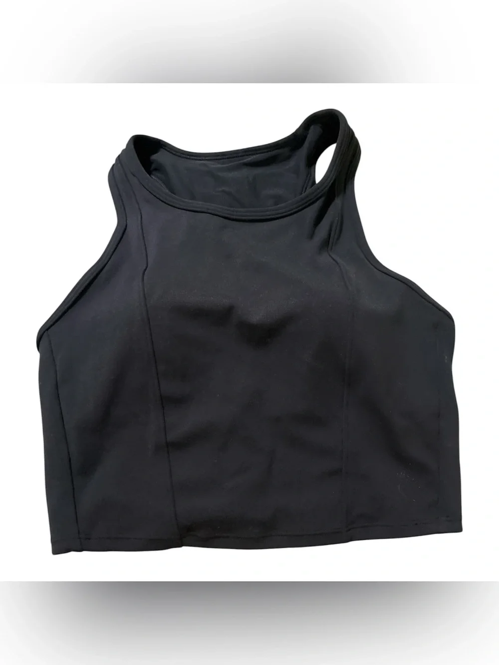 all in motion Black High Neck Sports Bra Crop Tank
